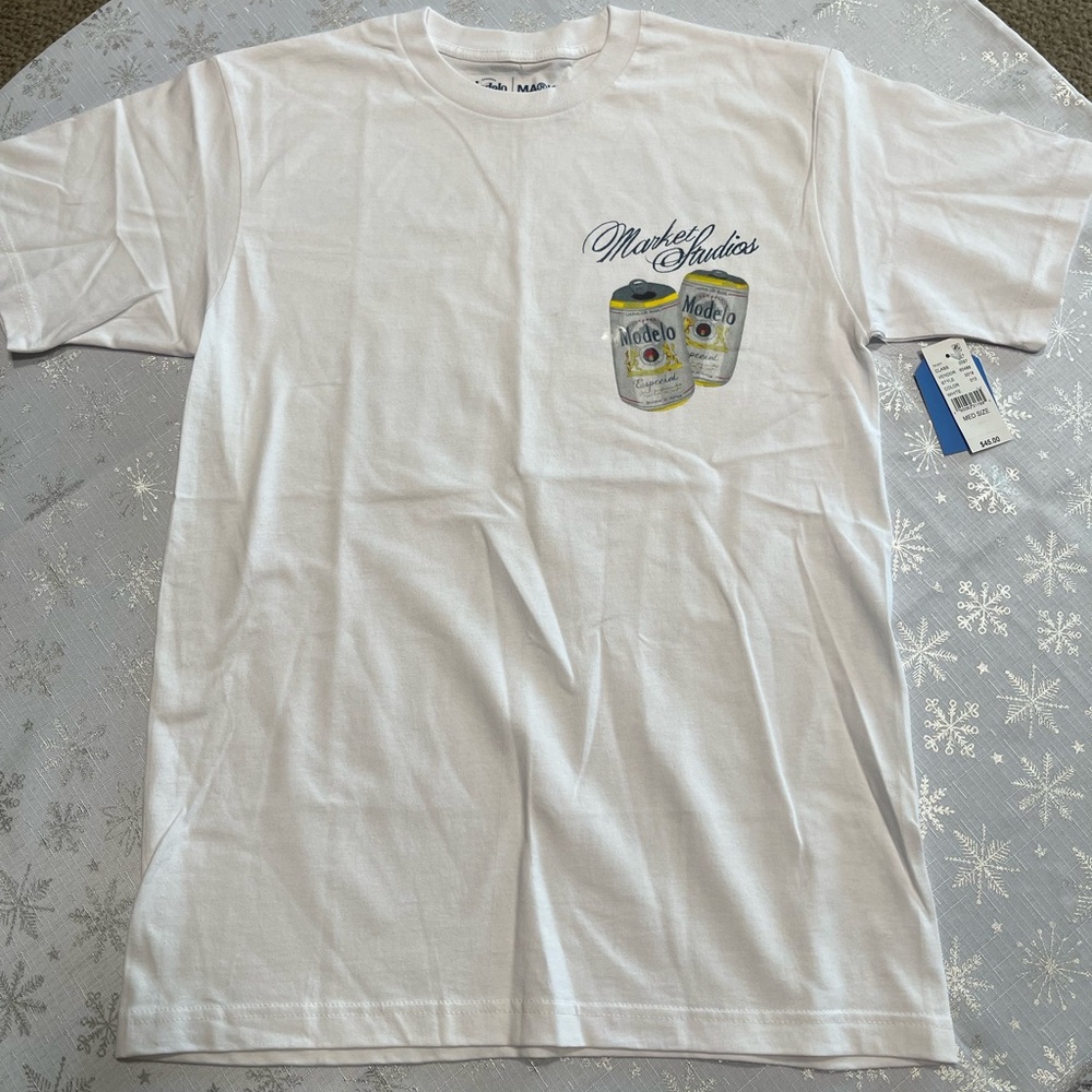 Market X Modelo Short Sleeve Tees with Graphic Designs